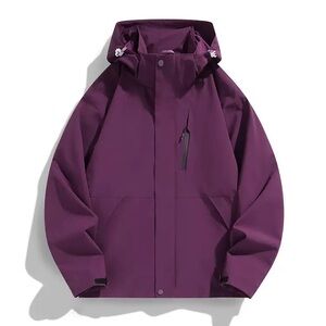 Men's Purple Hooded Jacket